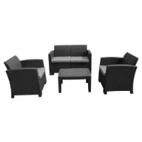 Chillvert Siena Harz-gartenmöbel-set Mit Rattan-effekt unisex Chillvert Siena Harz-gartenmöbel-set Mit Rattan-effekt unisex