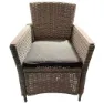 Chillvert Stahl Turin Und Synthetischer Rattan Sessel 65x68.5x93.5 Cm, Beige / anthracite, One Size