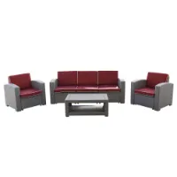Chillvert Treviso Harz-gartenmöbel-set Mit Rattan-effekt unisex
