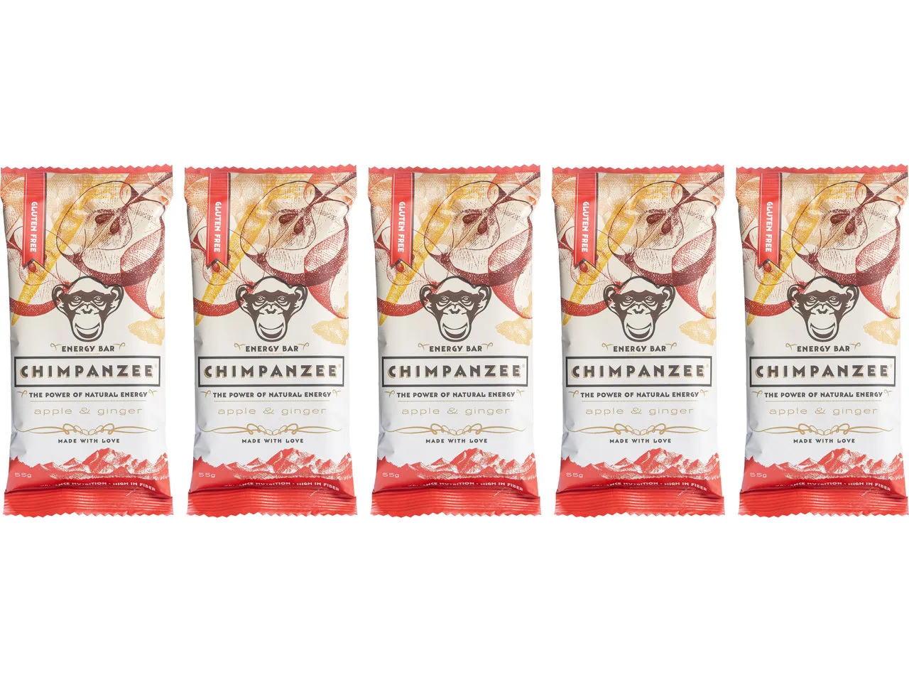 Chimpanzee Energy Bar Riegel - 5 Stück, 275g