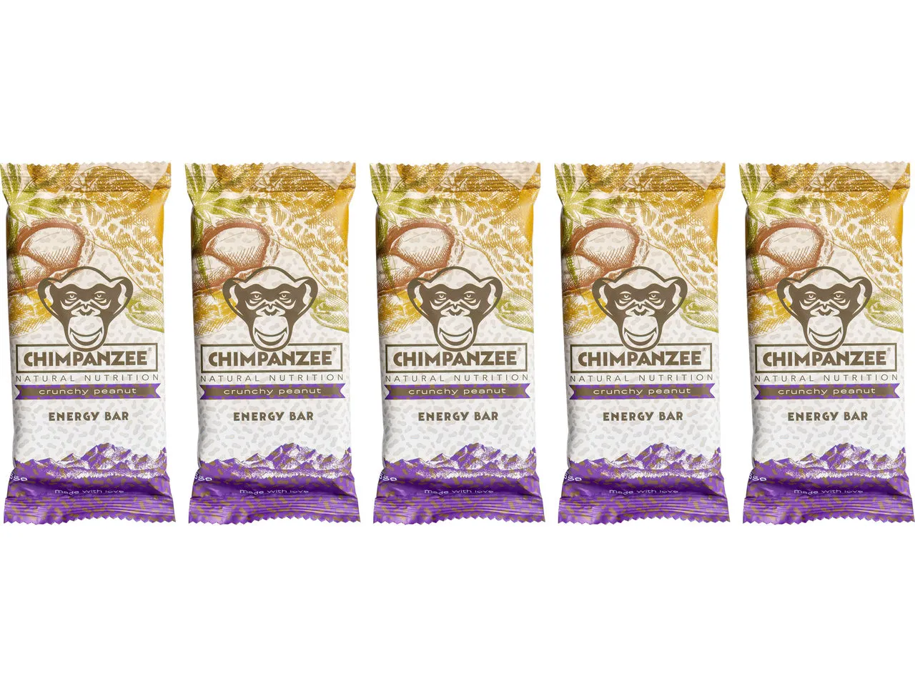 Chimpanzee Energy Bar Riegel - 5 Stück, 275g Chimpanzee Energy Bar Riegel - 5 Stück, 275g