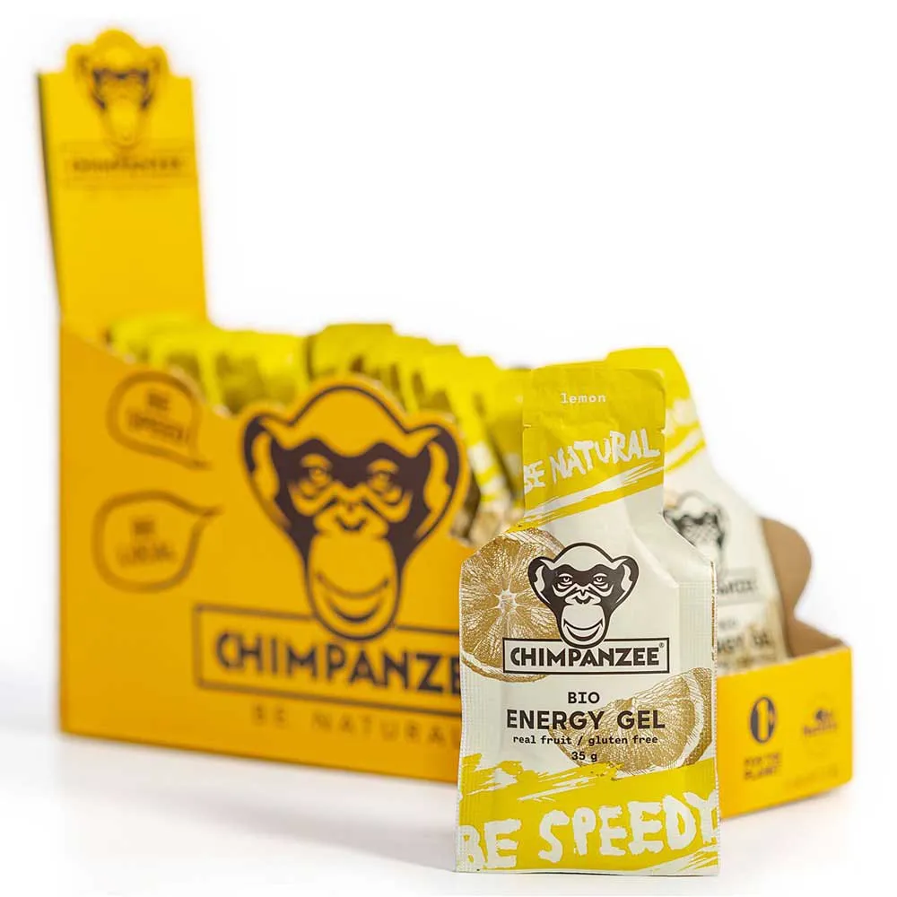 Chimpanzee Schachtel Mit Energiegelen Zitrone 35g 25 Einheiten, Yellow, One Size Chimpanzee Schachtel Mit Energiegelen Zitrone 35g 25 Einheiten, Yellow, One Size