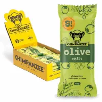 Chimpanzee Vegan/free Gluten 50g Olive Proteinriegelbox 20 Einheiten Chimpanzee Vegan/free Gluten 50g Olive Proteinriegelbox 20 Einheiten