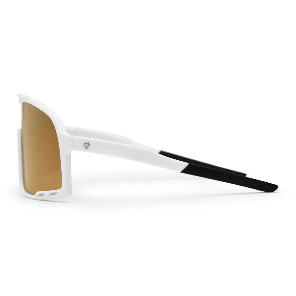 CHPO Prima Due Polarisierte Sonnenbrille, White, Gold Mirror Polarized/CAT3 CHPO Prima Due Polarisierte Sonnenbrille, White, Gold Mirror Polarized/CAT3