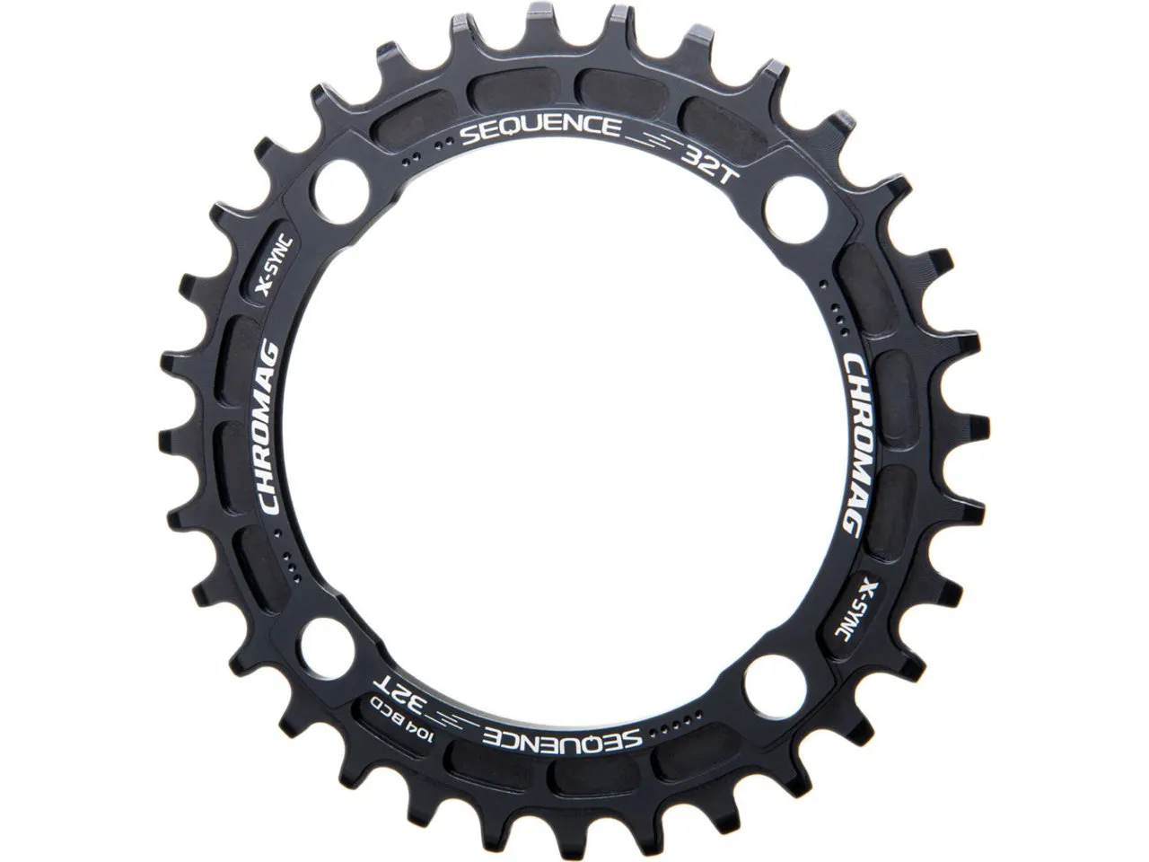 Chromag Kettenblatt Sequence SRAM X-Sync 4-Arm, 104 mm Lochkreis Chromag Kettenblatt Sequence SRAM X-Sync 4-Arm, 104 mm Lochkreis