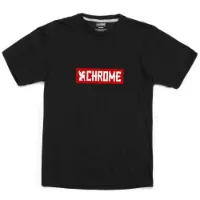 Chrome Horizontal Red Logo Kurzarm-t-shirt Chrome Horizontal Red Logo Kurzarm-t-shirt