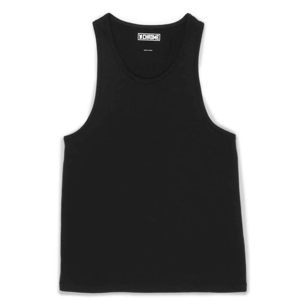 Chrome Merino Ärmelloses Baselayer, Black Chrome Merino Ärmelloses Baselayer, Black