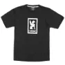 Chrome Vertical Border Logo Kurzarm-t-shirt