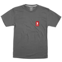 Chrome Vertical Red Logo Kurzarm-t-shirt Chrome Vertical Red Logo Kurzarm-t-shirt