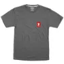 Charcoal / red