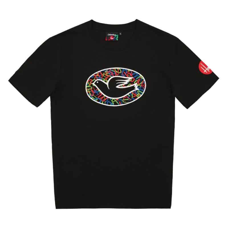 Cinelli Columbus Tubography Kurzarm-t-shirt, Black, S Cinelli Columbus Tubography Kurzarm-t-shirt, Black, S