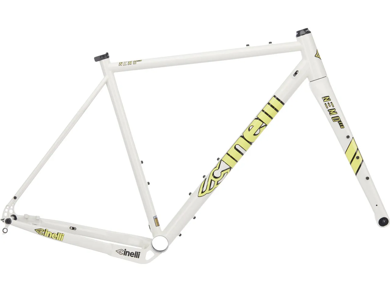Cinelli Nemo TIG Gravel II Rigid Fork Rahmenkit, Weiß, XS Cinelli Nemo TIG Gravel II Rigid Fork Rahmenkit, Weiß, XS