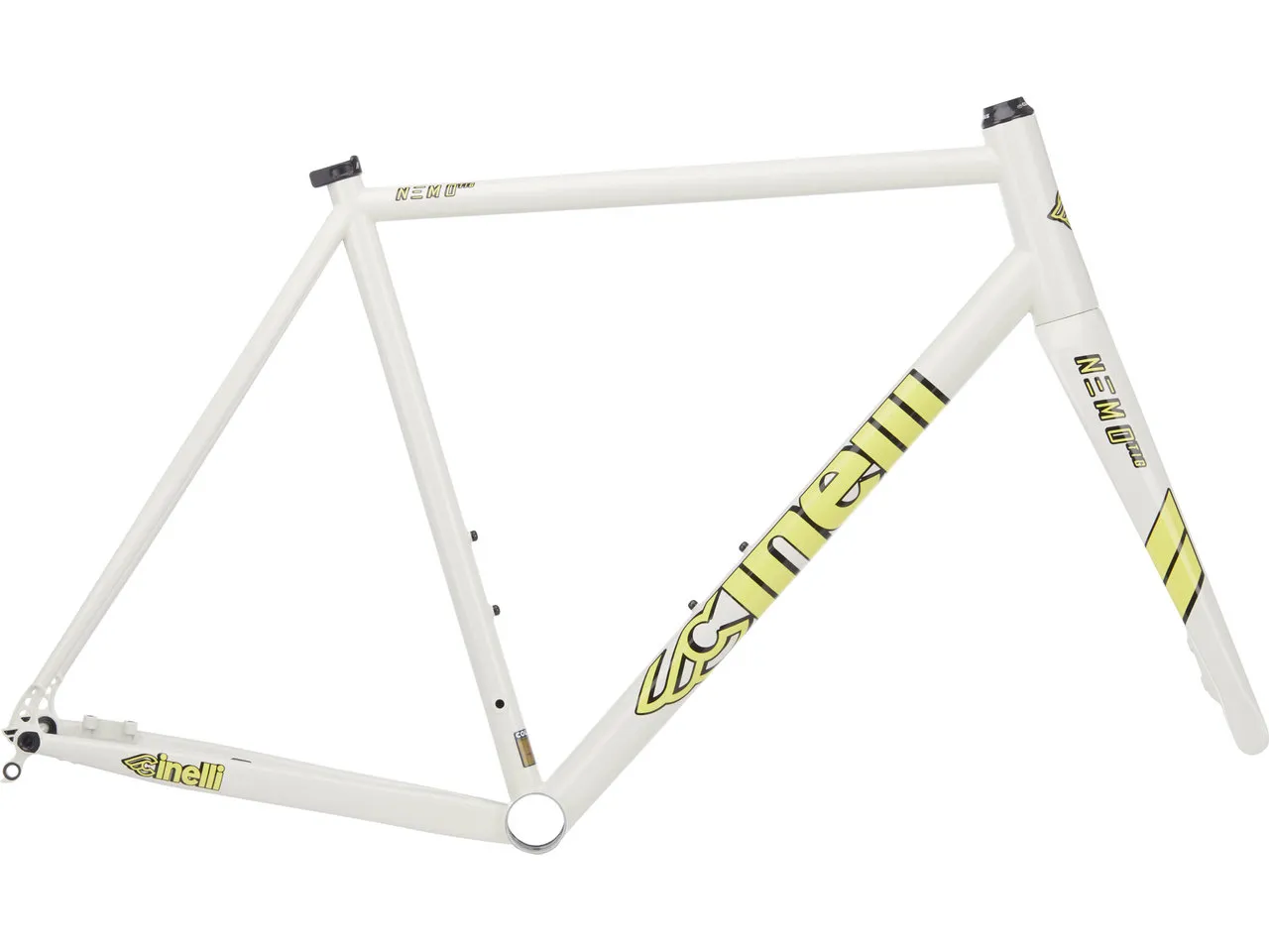Cinelli Nemo TIG Road Disc II Rahmenkit, Weiß, L Cinelli Nemo TIG Road Disc II Rahmenkit, Weiß, L