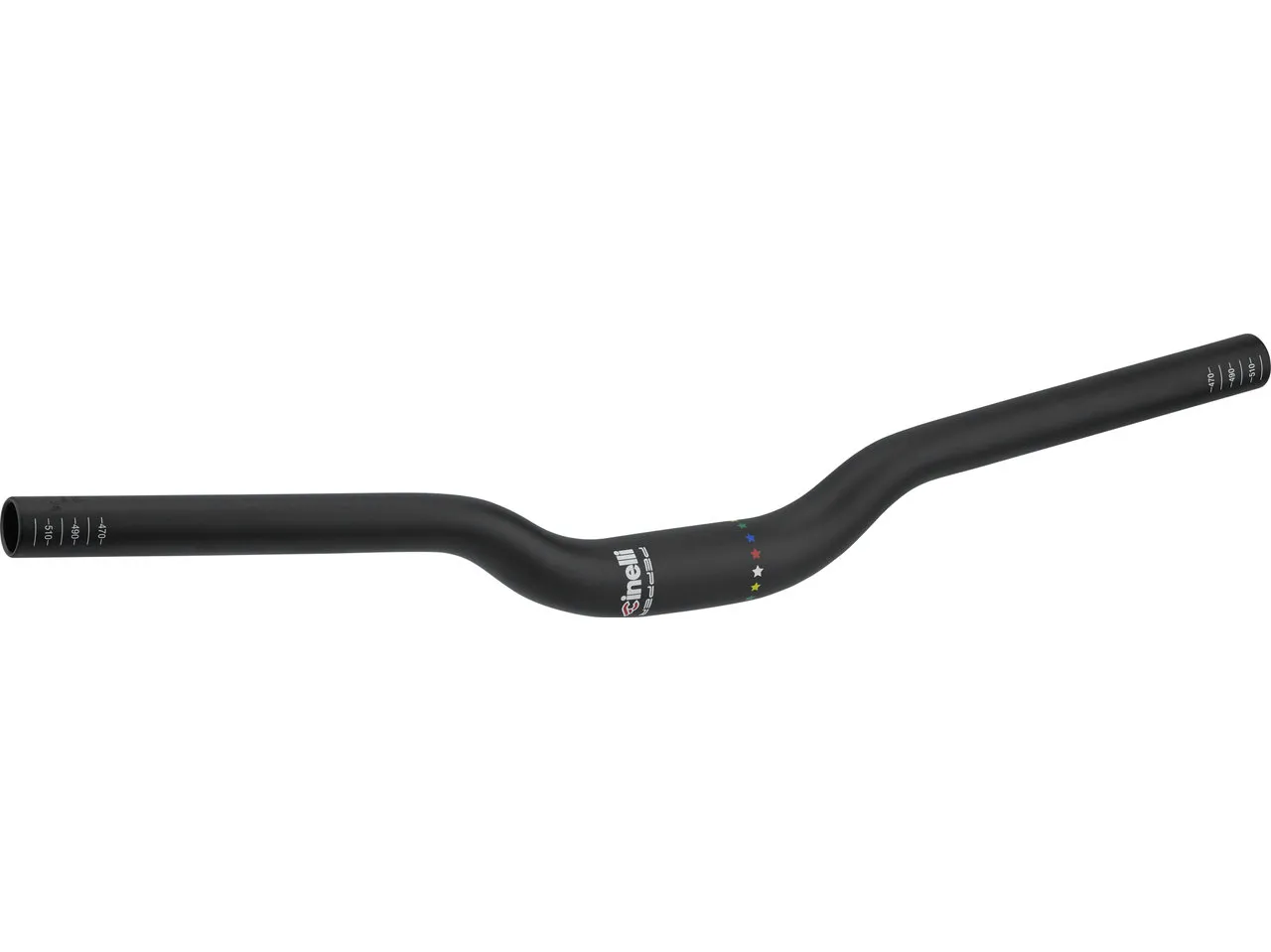 Cinelli Pepper 35 mm 31.8 Riser Lenker, Black anodized, 31.8mm, 530mm Cinelli Pepper 35 mm 31.8 Riser Lenker, Black anodized, 31.8mm, 530mm