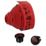 Cinelli Tape Mike Giant Velvet Lenkerband, Red / with custom plugs, One Size