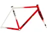 Cinelli Vigorelli Stahl Rahmenkit, Rot/weiß, S