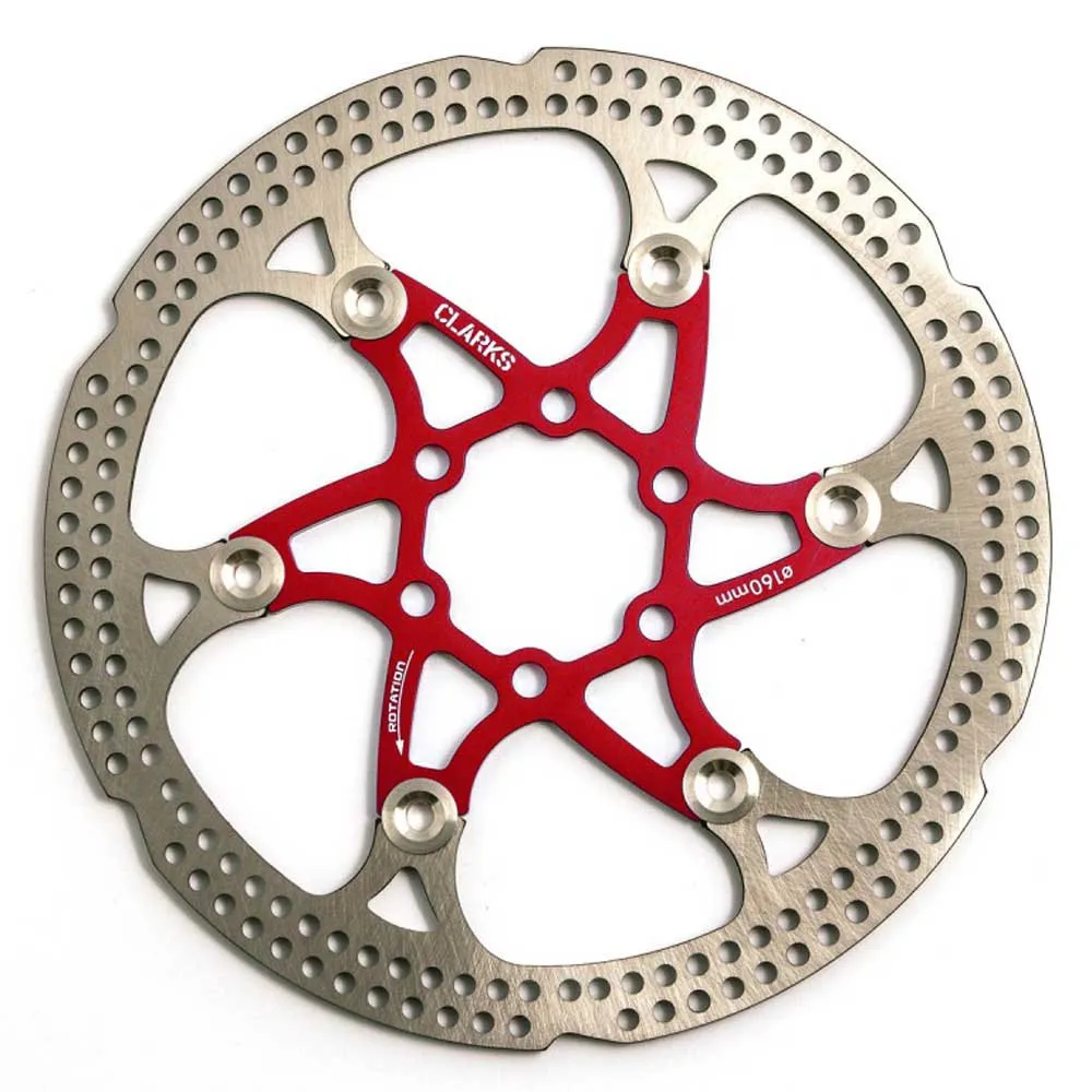 Clarks Cfr10fa Alu Bremsscheibe, Red, 180mm Clarks Cfr10fa Alu Bremsscheibe, Red, 180mm