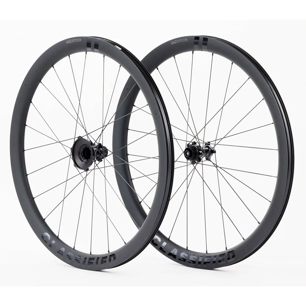 Classified G42 11s 11-32t Cl Disc Tubeless Gravel-laufradsatz, Black, 12 x 100/12 x 142mm, Powershift Classified G42 11s 11-32t Cl Disc Tubeless Gravel-laufradsatz, Black, 12 x 100/12 x 142mm, Powershift