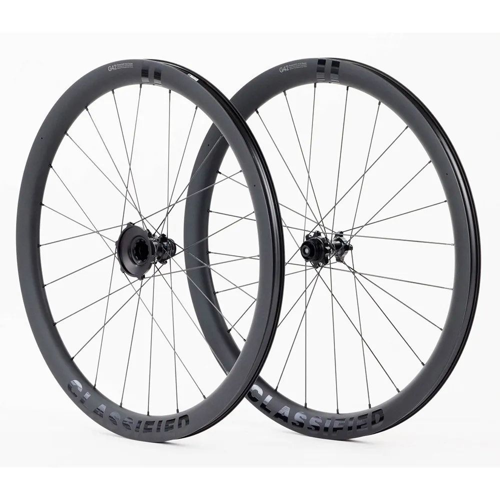 Classified G42 12s 11-32t Cl Disc Tubeless Gravel-laufradsatz, Black, 12 x 100/12 x 142mm, Powershift Classified G42 12s 11-32t Cl Disc Tubeless Gravel-laufradsatz, Black, 12 x 100/12 x 142mm, Powershift