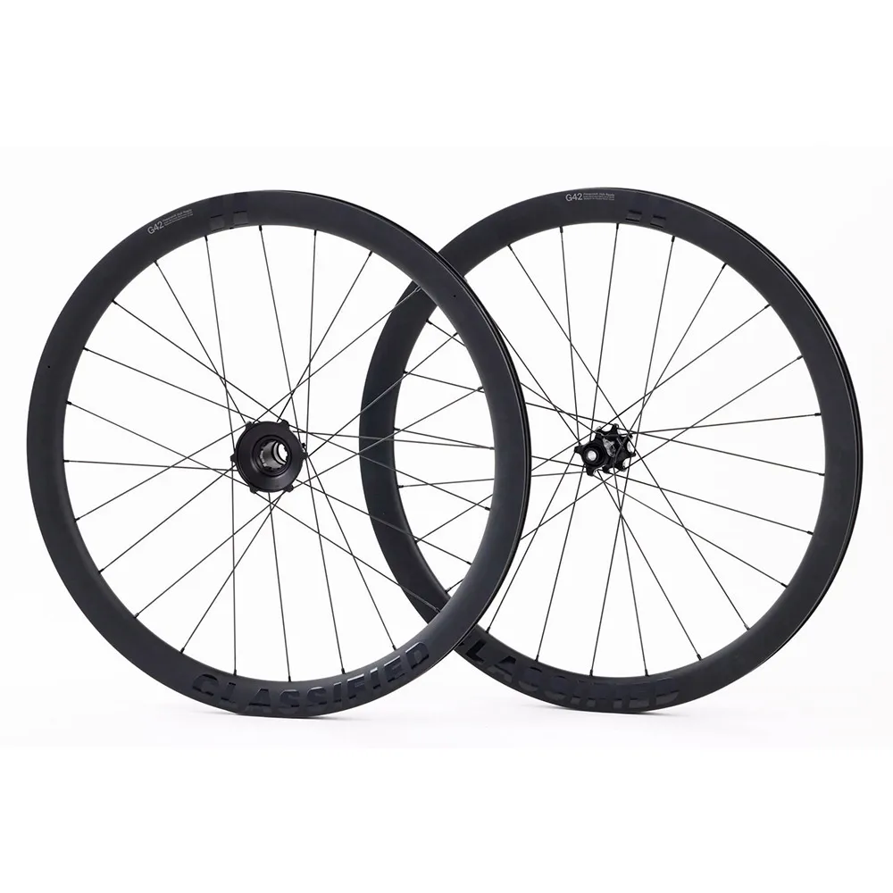 Classified G42 12s 11-32t Cl Disc Tubeless Gravel-laufradsatz, Black, 12 x 100/12 x 142mm, Powershift Classified G42 12s 11-32t Cl Disc Tubeless Gravel-laufradsatz, Black, 12 x 100/12 x 142mm, Powershift