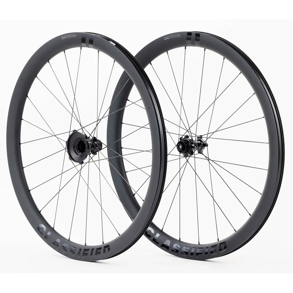 Classified G42 12s 11-40t Cl Disc Tubeless Gravel-laufradsatz, Black, 12 x 100/12 x 142mm, Powershift Classified G42 12s 11-40t Cl Disc Tubeless Gravel-laufradsatz, Black, 12 x 100/12 x 142mm, Powershift