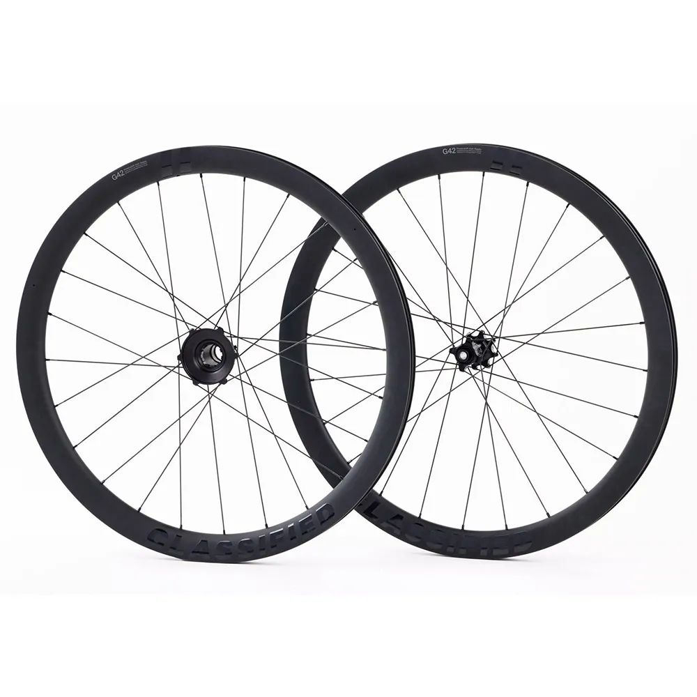 Classified G42 12s 11-40t Cl Disc Tubeless Gravel-laufradsatz, Black, 12 x 100/12 x 142mm, Powershift Classified G42 12s 11-40t Cl Disc Tubeless Gravel-laufradsatz, Black, 12 x 100/12 x 142mm, Powershift