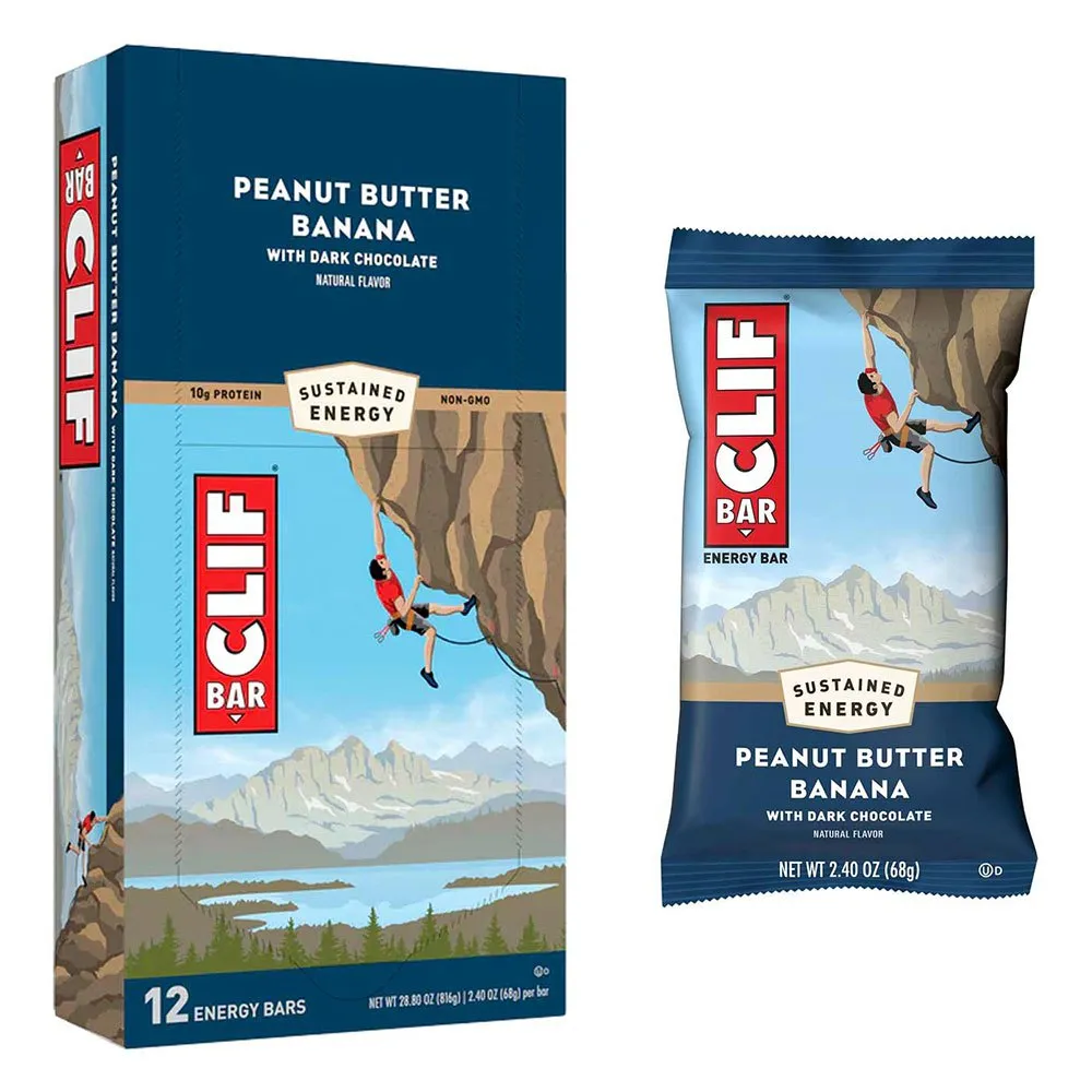 Clif Bar Energie-riegel-box Erdnussbutter Und Banane 68g 12 Einheiten, Multicolor, One Size Clif Bar Energie-riegel-box Erdnussbutter Und Banane 68g 12 Einheiten, Multicolor, One Size