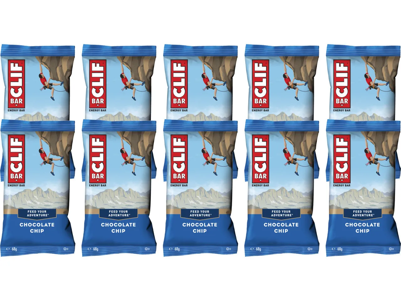 Clif Bar Energieriegel - 10 Stück, 680g Clif Bar Energieriegel - 10 Stück, 680g