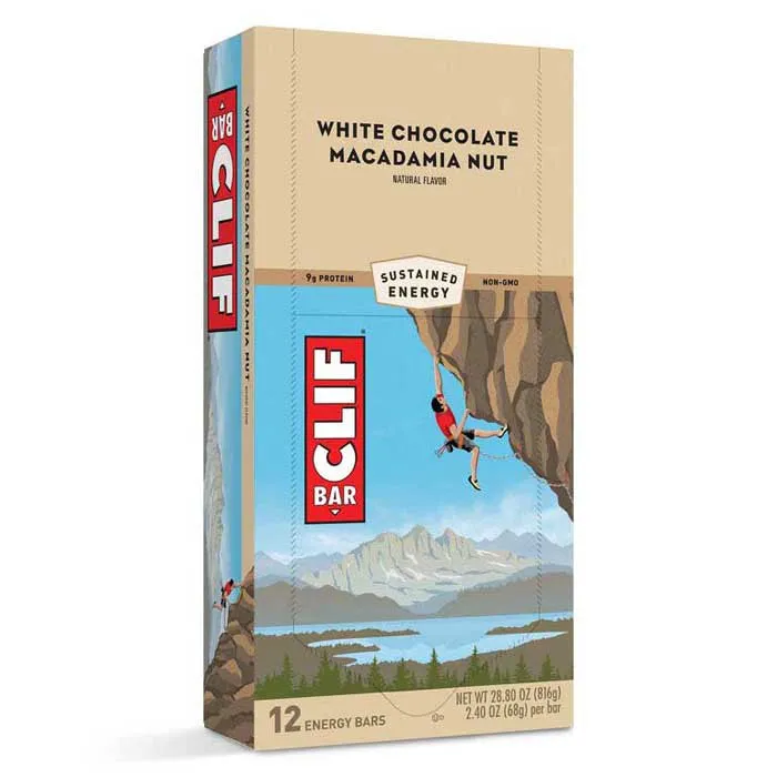 Clif Bar Proteinriegelbox Weiße Schokolade Und Macadamianüsse 68g 12 Einheiten, Multicolor, One Size Clif Bar Proteinriegelbox Weiße Schokolade Und Macadamianüsse 68g 12 Einheiten, Multicolor, One Size