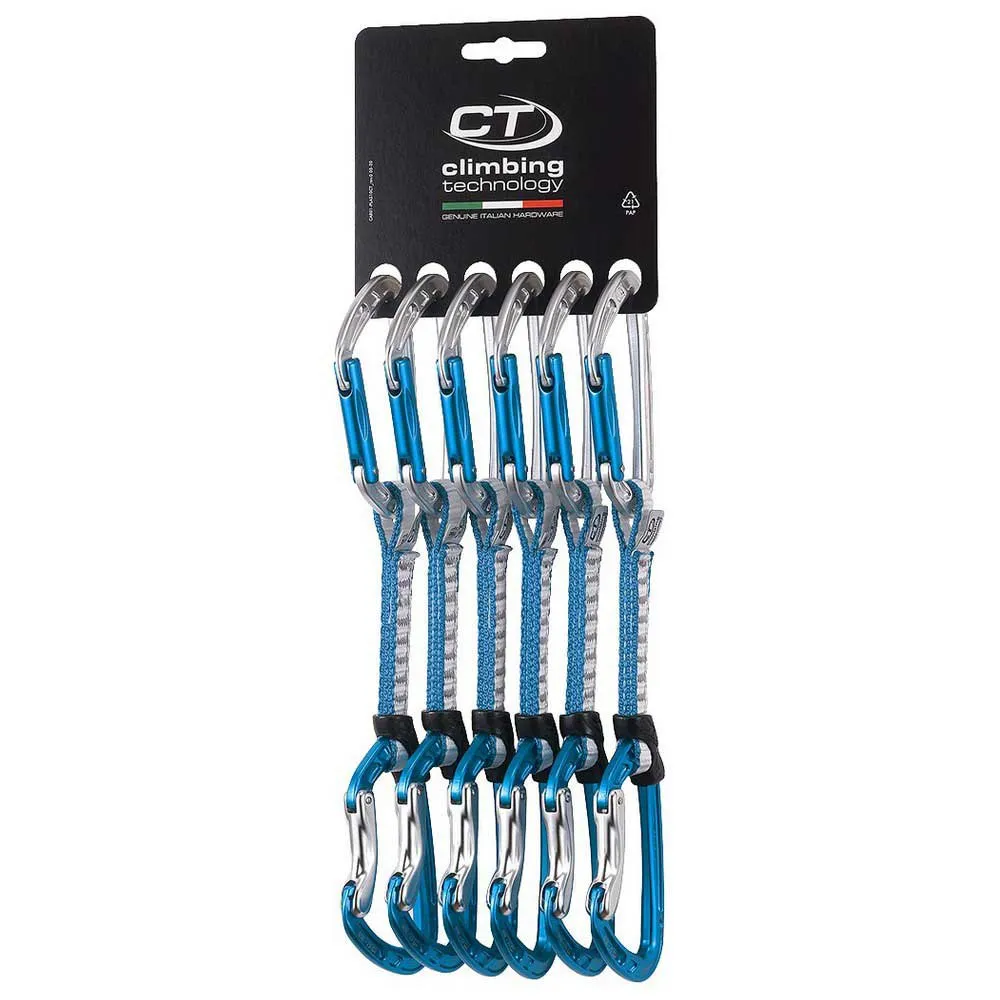 Climbing Technology Aerial Pro Set Dy Expressschlinge 6 Einheiten, White / blue, 12cm Climbing Technology Aerial Pro Set Dy Expressschlinge 6 Einheiten, White / blue, 12cm