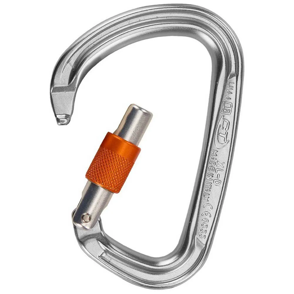 Climbing Technology Carabiner Expressschlinge, Silver / orange, One Size