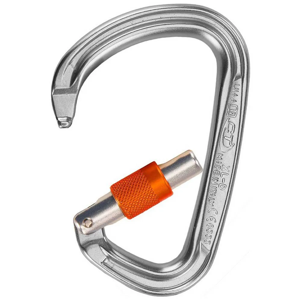 Climbing Technology Carabiner Expressschlinge, Silver / orange, One Size