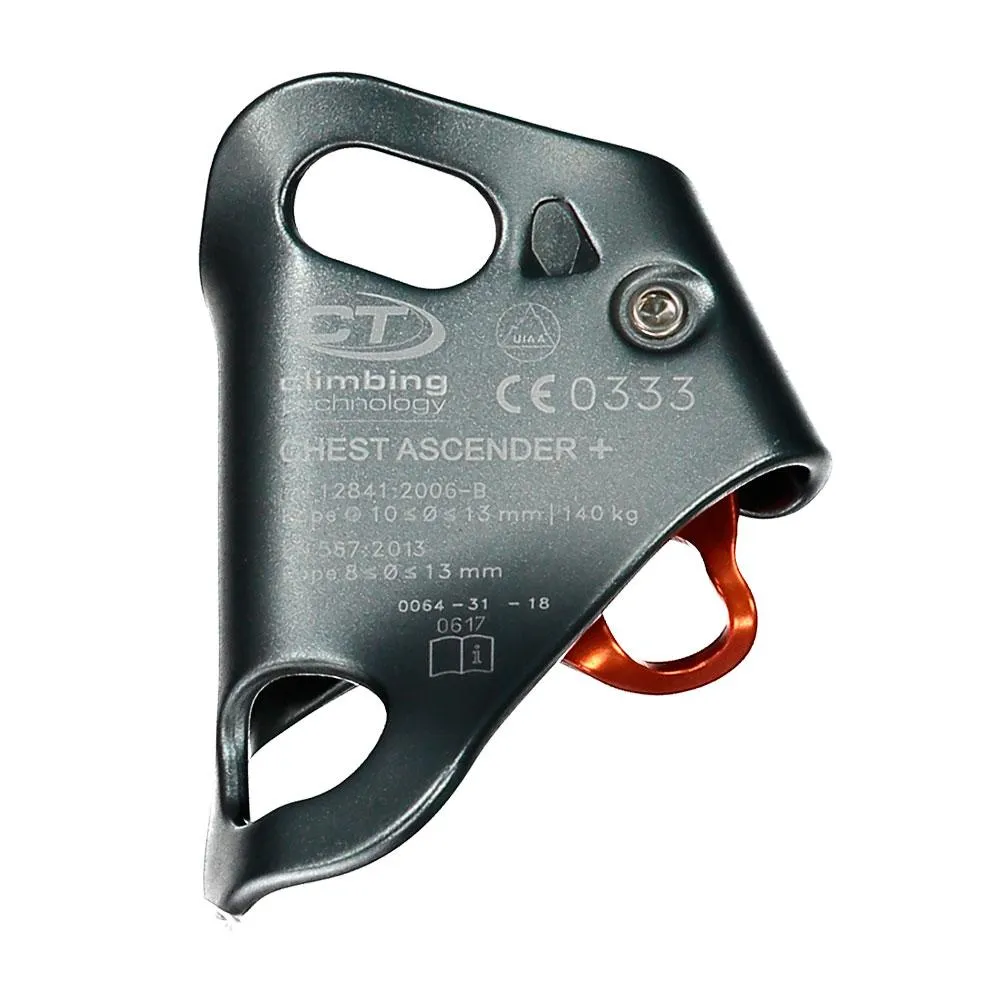 Climbing Technology Chest Ascender + Aufsteigend, Silver, One Size