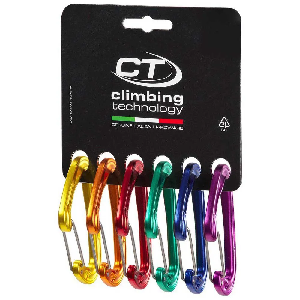 Climbing Technology Fly Weight Evo Karabinerhaken 6 Einheiten, Multicolor, One Size Climbing Technology Fly Weight Evo Karabinerhaken 6 Einheiten, Multicolor, One Size