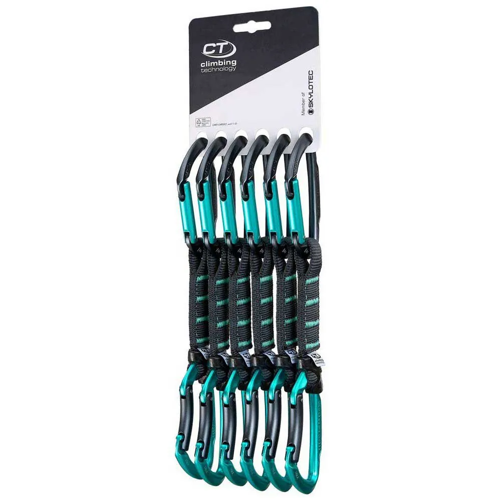 Climbing Technology Lime B Set Tapered Ny Pro Expressschlinge 6 Einheiten Climbing Technology Lime B Set Tapered Ny Pro Expressschlinge 6 Einheiten