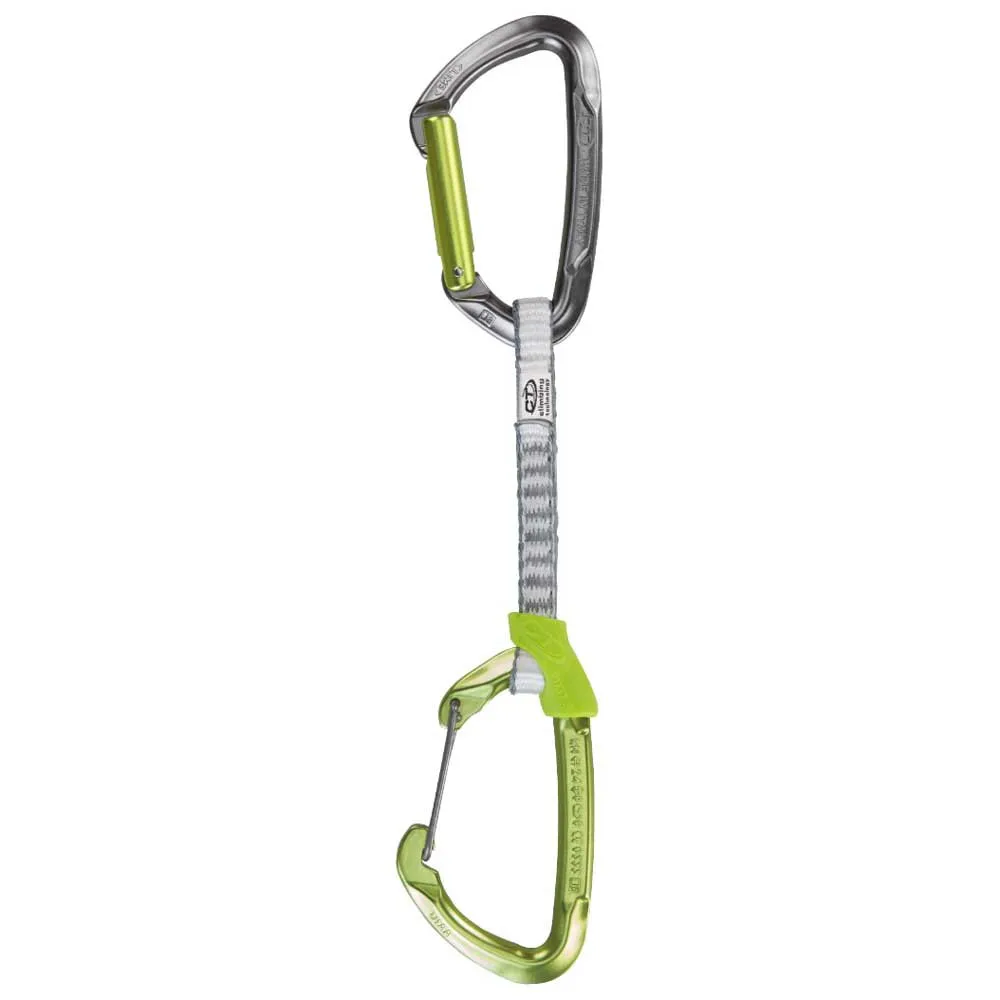 Climbing Technology Lime Mix Dy Anodized Expressschlinge, Green, 12cm Climbing Technology Lime Mix Dy Anodized Expressschlinge, Green, 12cm
