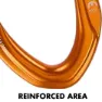 Climbing Technology Morfo Bg Karabinerhaken, Orange / blue, One Size