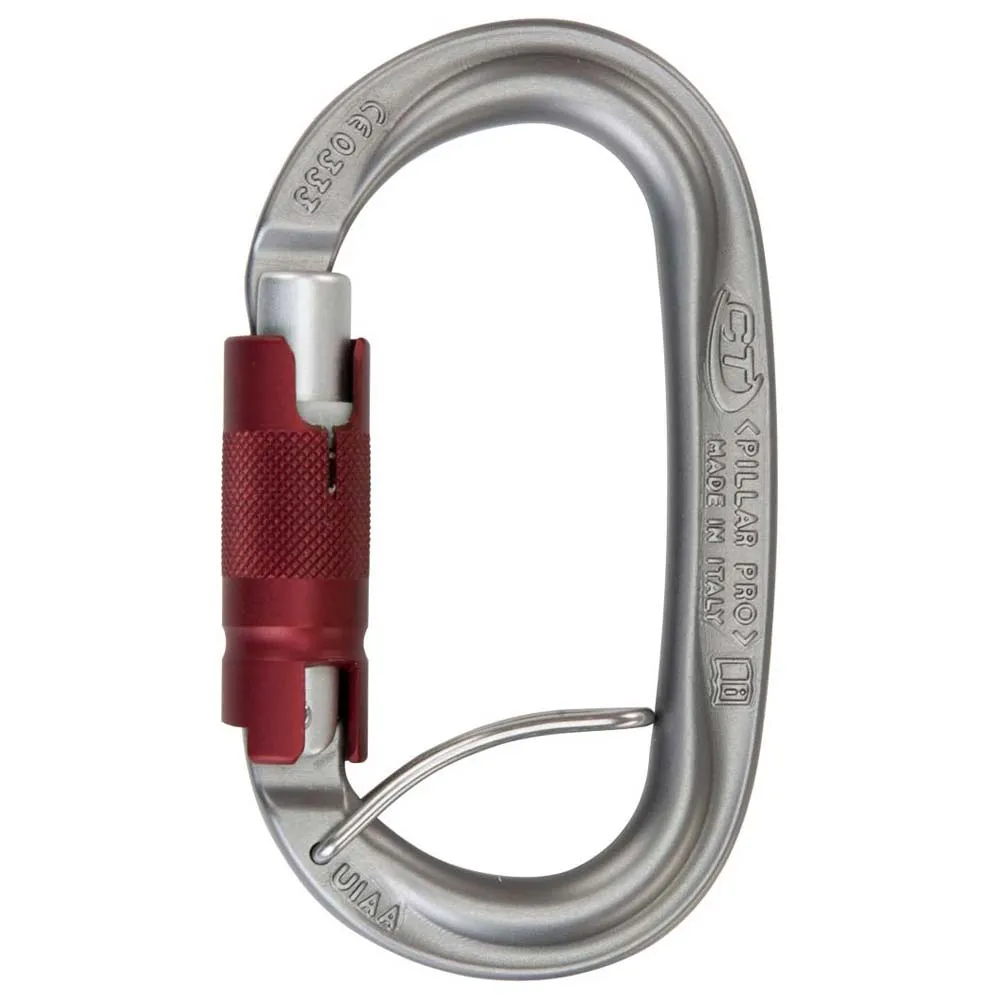 Climbing Technology Pillar Pro Tgl Karabinerhaken, Grey, One Size