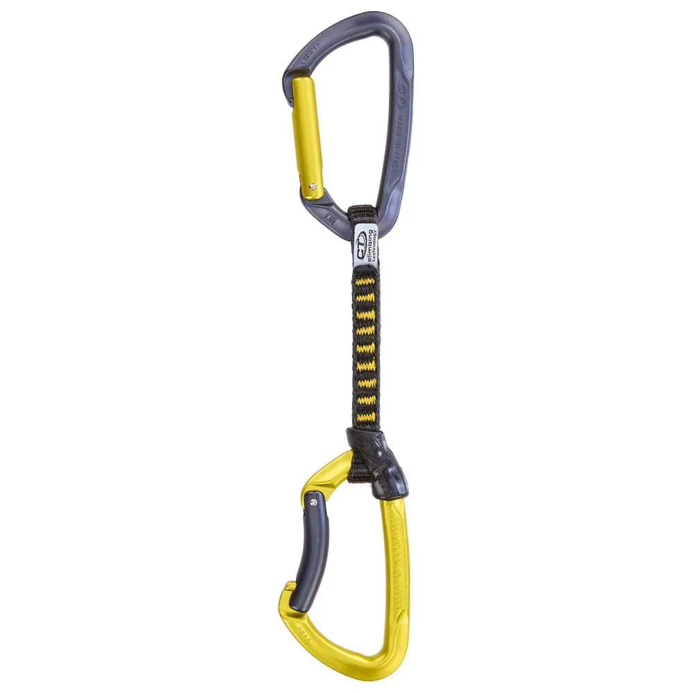 Climbing Technology Set Lime + Fixit 12 Cm Expressschlinge, Anthracite / ocher / black, 12cm - S Climbing Technology Set Lime + Fixit 12 Cm Expressschlinge, Anthracite / ocher / black, 12cm - S