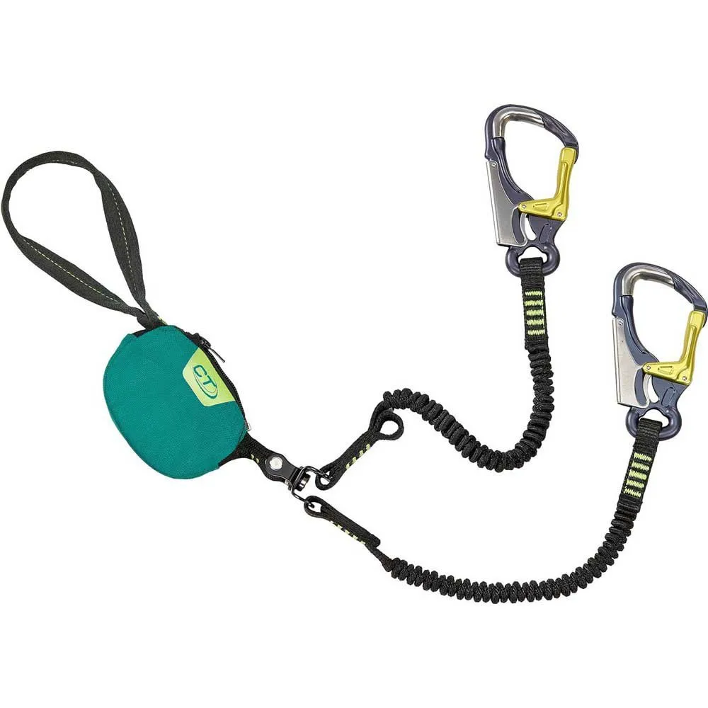 Climbing Technology Top Shell Twist Lanyards Und Energieabsorber, Red / black Climbing Technology Top Shell Twist Lanyards Und Energieabsorber, Red / black
