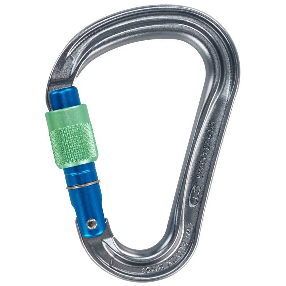 Climbing Technology Warlock Hms Karabinerhaken, Grey / blue / green, One Size Climbing Technology Warlock Hms Karabinerhaken, Grey / blue / green, One Size