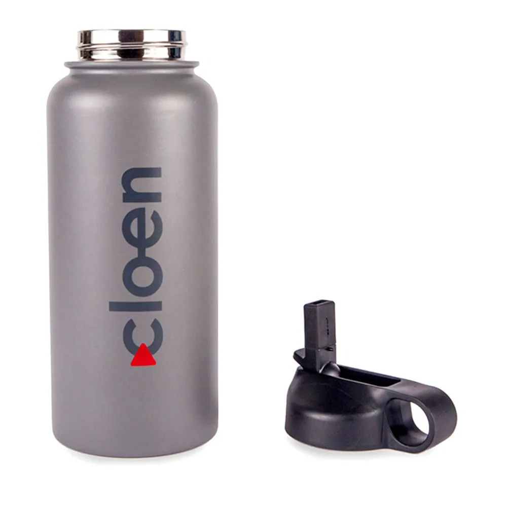 Cloen 1337020101 950ml Thermosflasche, Gray, One Size Cloen 1337020101 950ml Thermosflasche, Gray, One Size