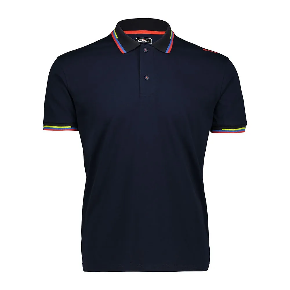 CMP 30d8408 Kurzarm-poloshirt, Black blue CMP 30d8408 Kurzarm-poloshirt, Black blue
