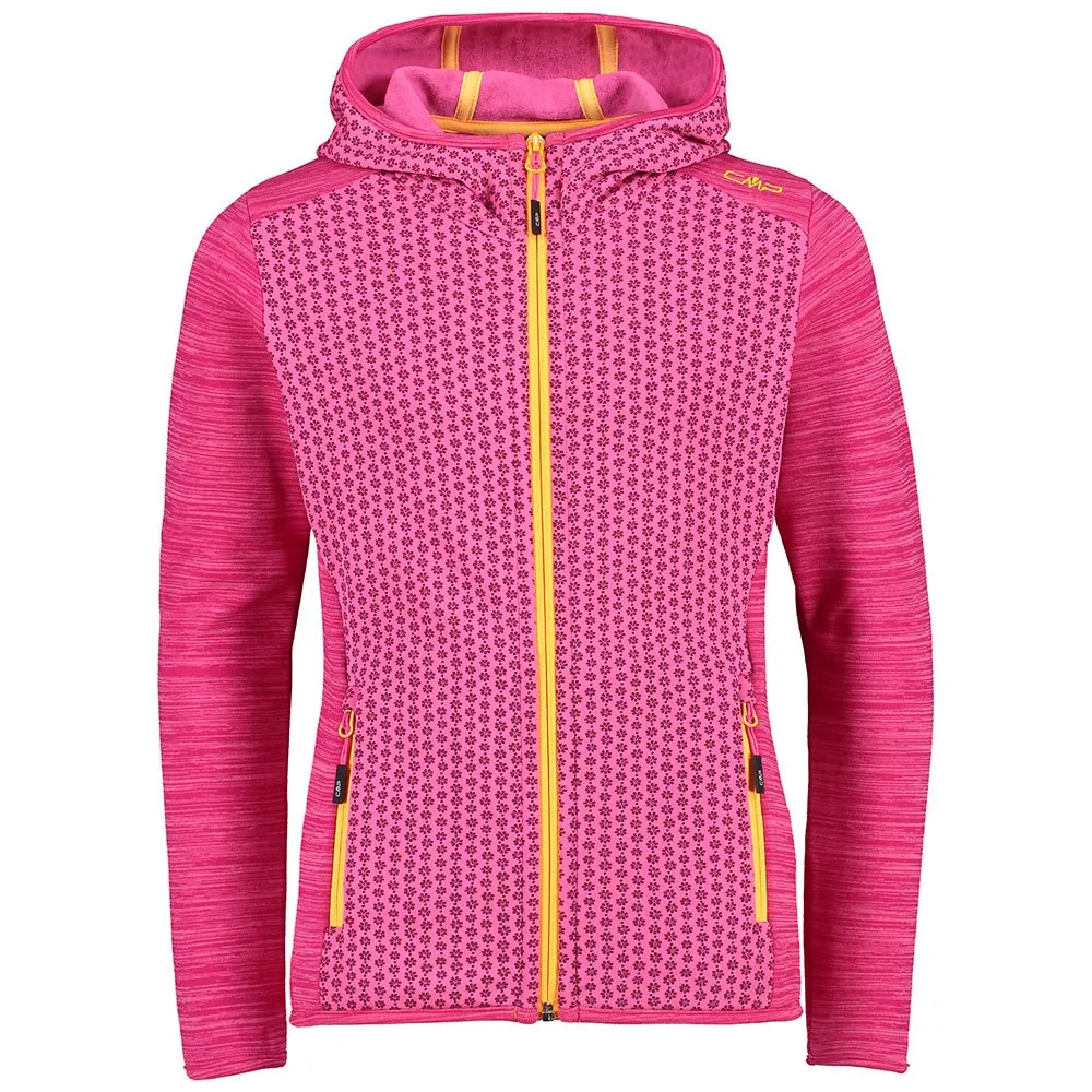 CMP 30e9865 Kapuzenfleece, Bounganville / goji / anthracite, 16Y CMP 30e9865 Kapuzenfleece, Bounganville / goji / anthracite, 16Y