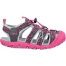 Grey / fuchsia