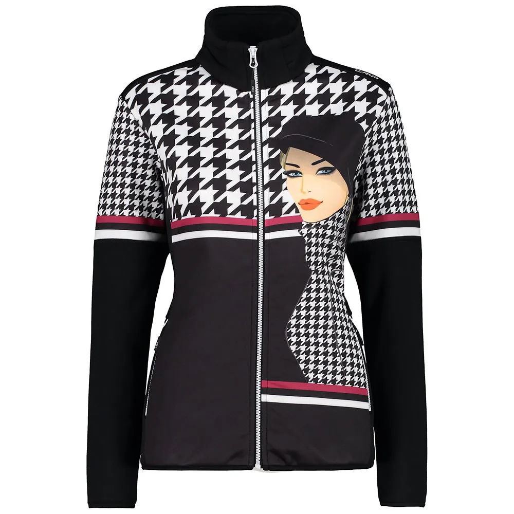 CMP 31e1176 Fleece Mit Durchgehendem Reißverschluss, Black CMP 31e1176 Fleece Mit Durchgehendem Reißverschluss, Black