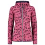 CMP 31h1646 Fix Hood Fleece Mit Durchgehendem Reißverschluss, Sangria / b.blue