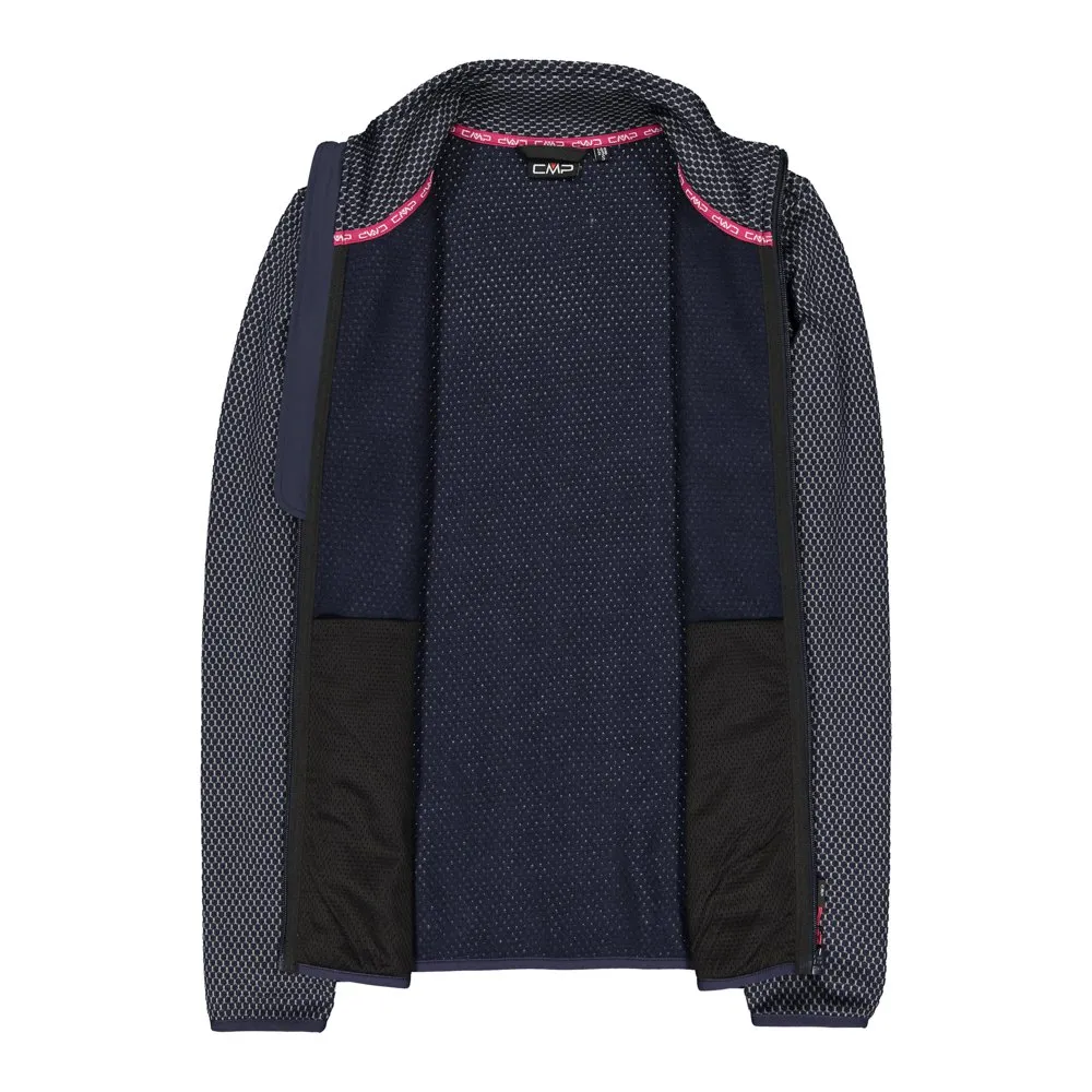 CMP 31h1656 Fleece Mit Durchgehendem Reißverschluss, B. blue / grey