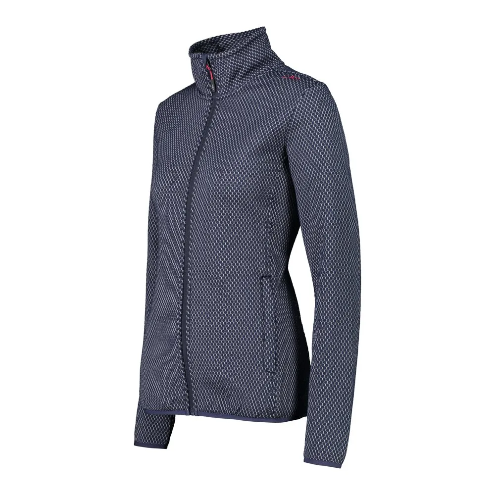 CMP 31h1656 Fleece Mit Durchgehendem Reißverschluss, B. blue / grey