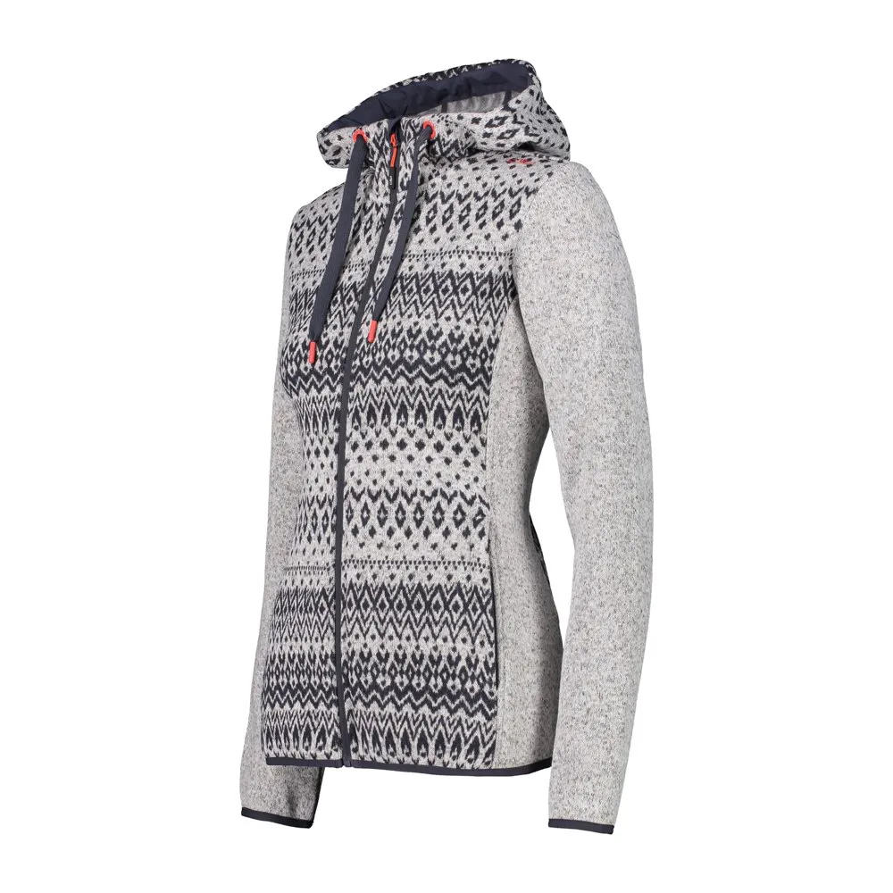 CMP 31h1766 Fleece Mit Durchgehendem Reißverschluss, Bone / titanio CMP 31h1766 Fleece Mit Durchgehendem Reißverschluss, Bone / titanio